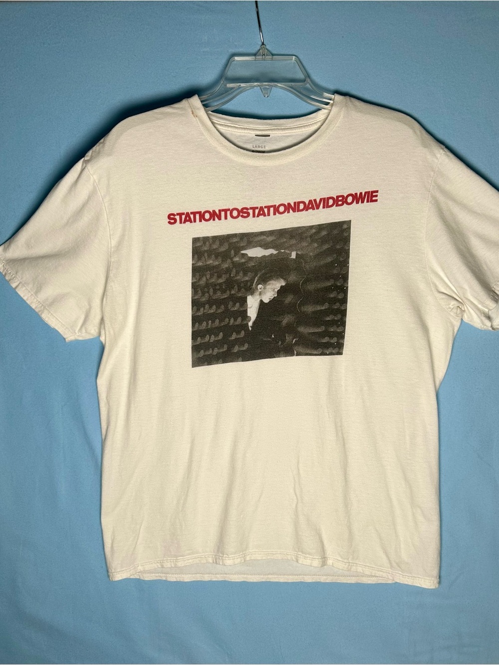 David Bowie 'Station to Station David Bowie' Short Sleeve Graphic Tee - White